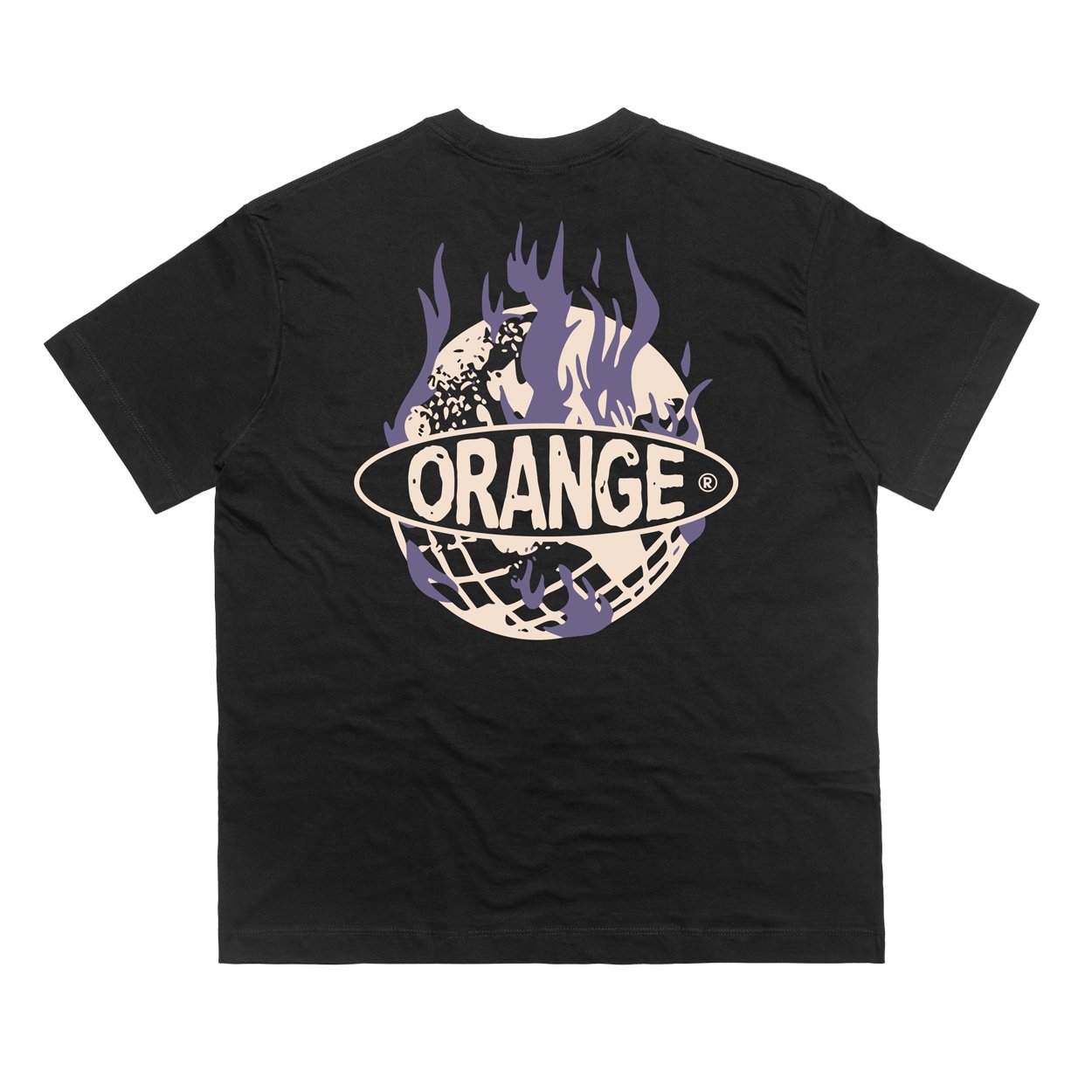 CAMISETA ORANGE - GLOB BLACK