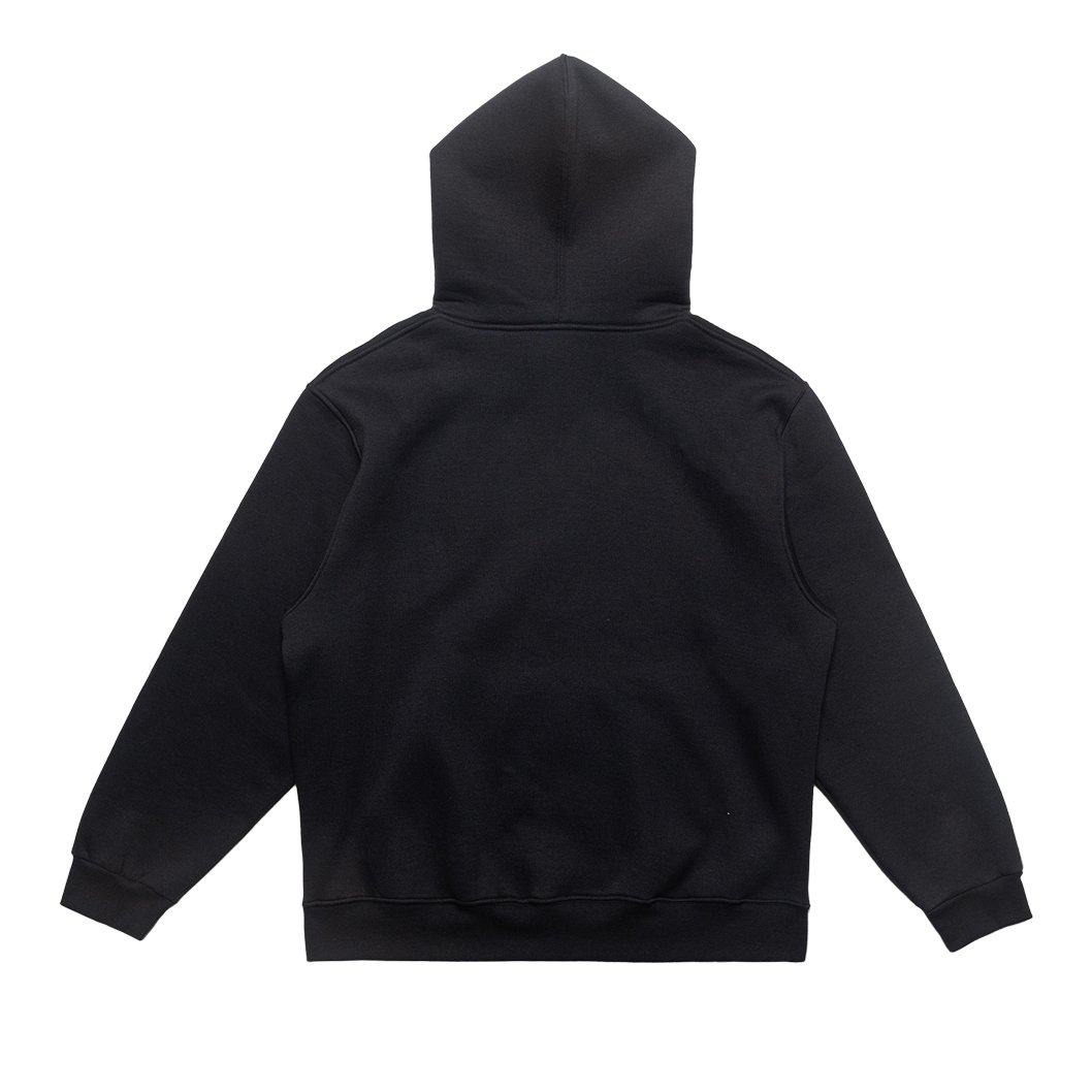 MOLETOM CANGURU CORE ORANGE ESSENTIAL PRETO