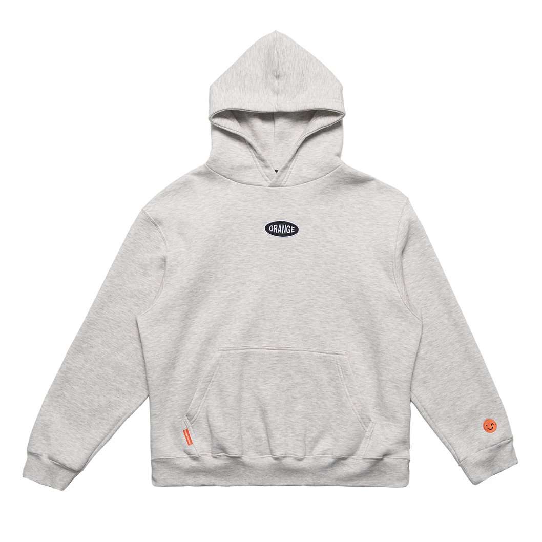 MOLETOM CANGURU ORANGE CINZA MESCLA