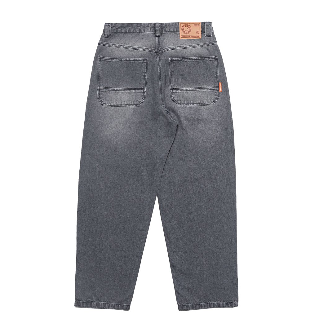 CALÇA JEANS OVER ORANGE - BLACK DENIN