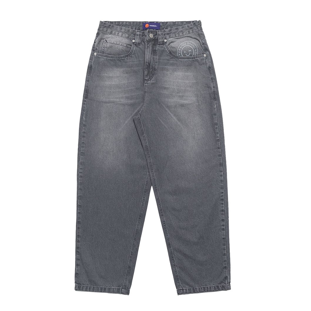 CALÇA JEANS OVER ORANGE - BLACK DENIN