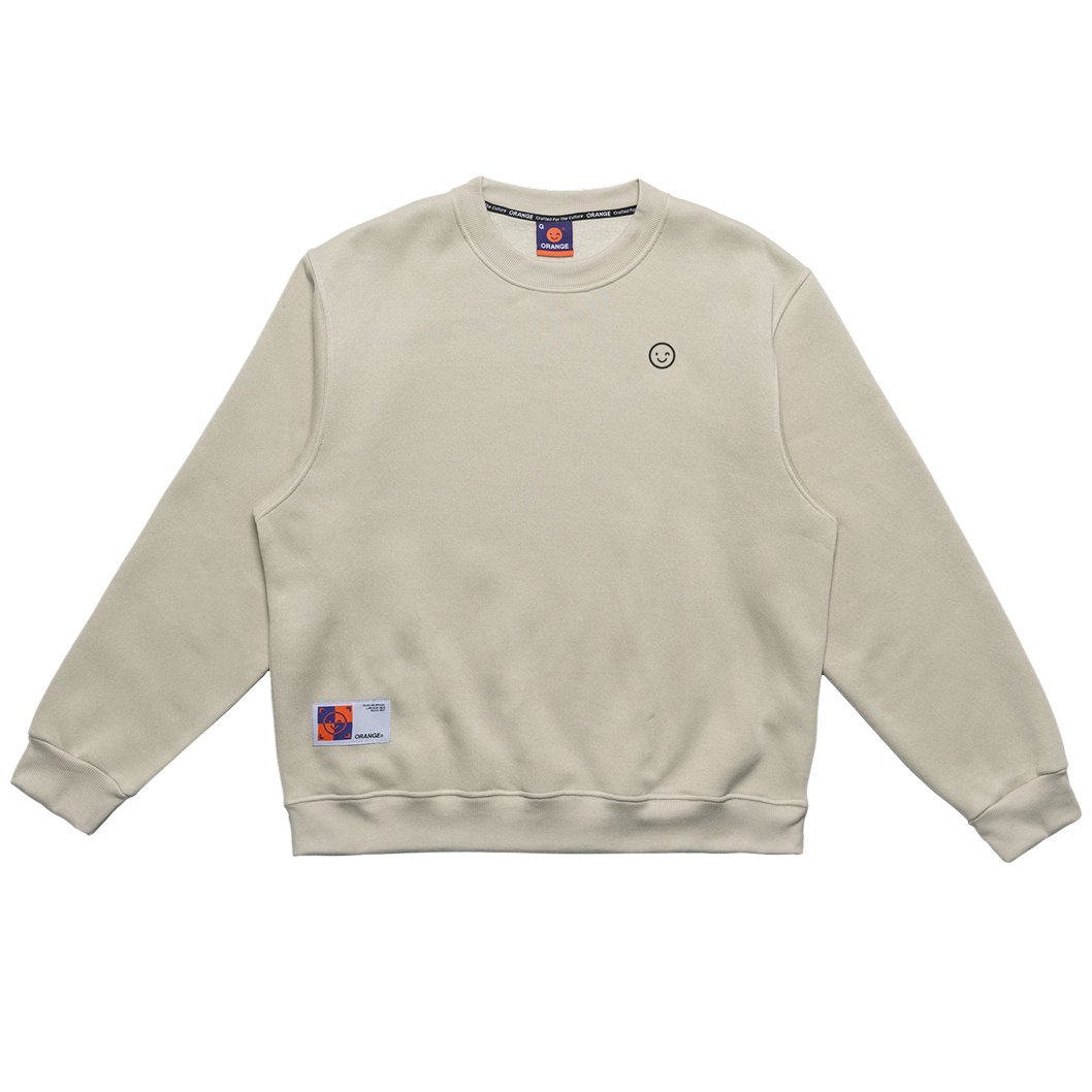 MOLETOM CARECA ORANGE ESSENTIAL WHITE