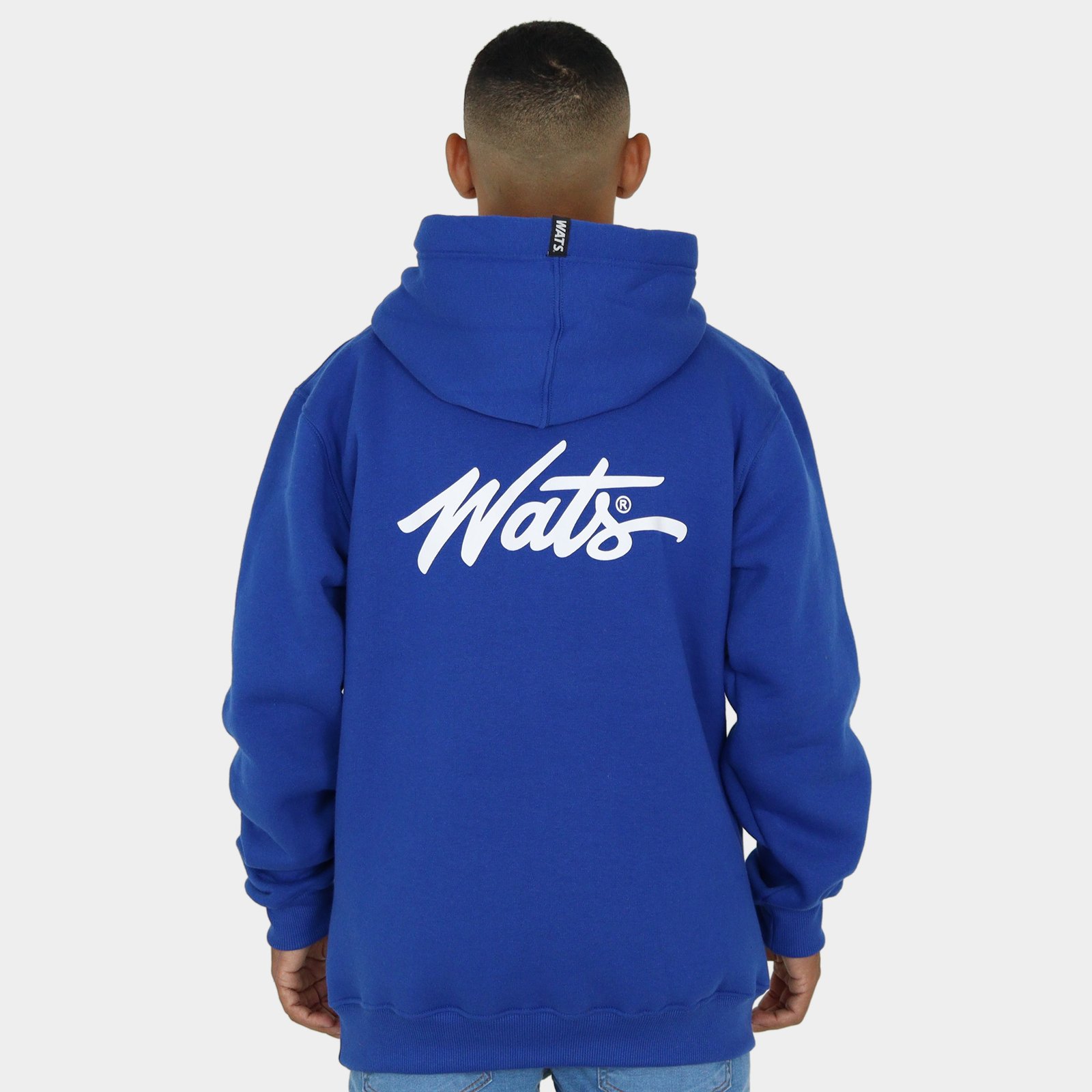 MOLETOM TAG BOTOM AZUL COSTAS