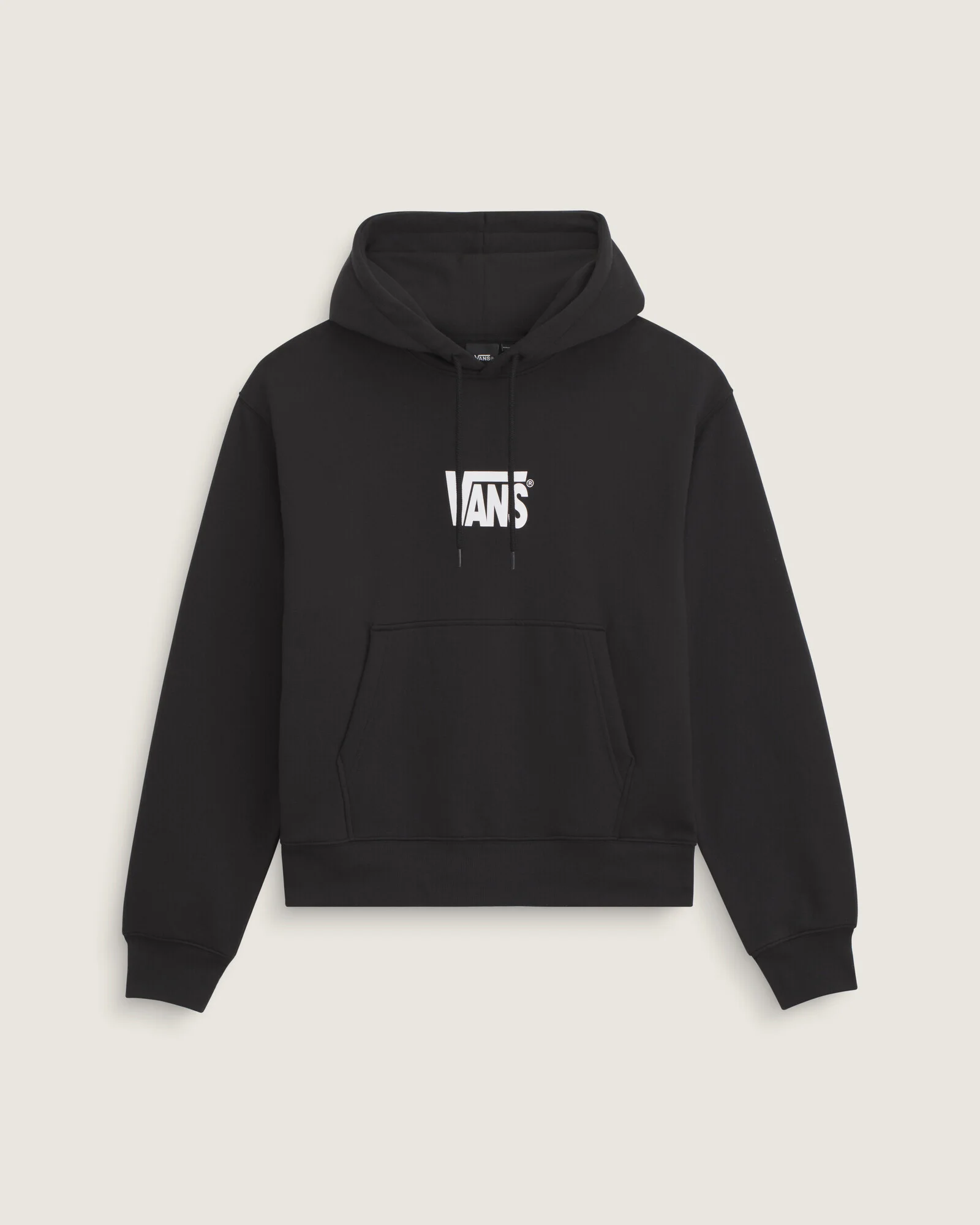 MOLETOM CANGURU VANS STRETCH LOGO BLACK