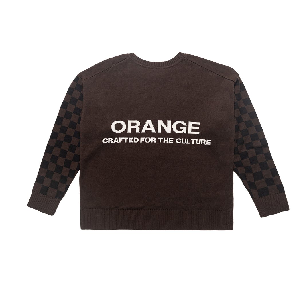 BLUSÃO TRICÔ ORANGE BEE MARROM