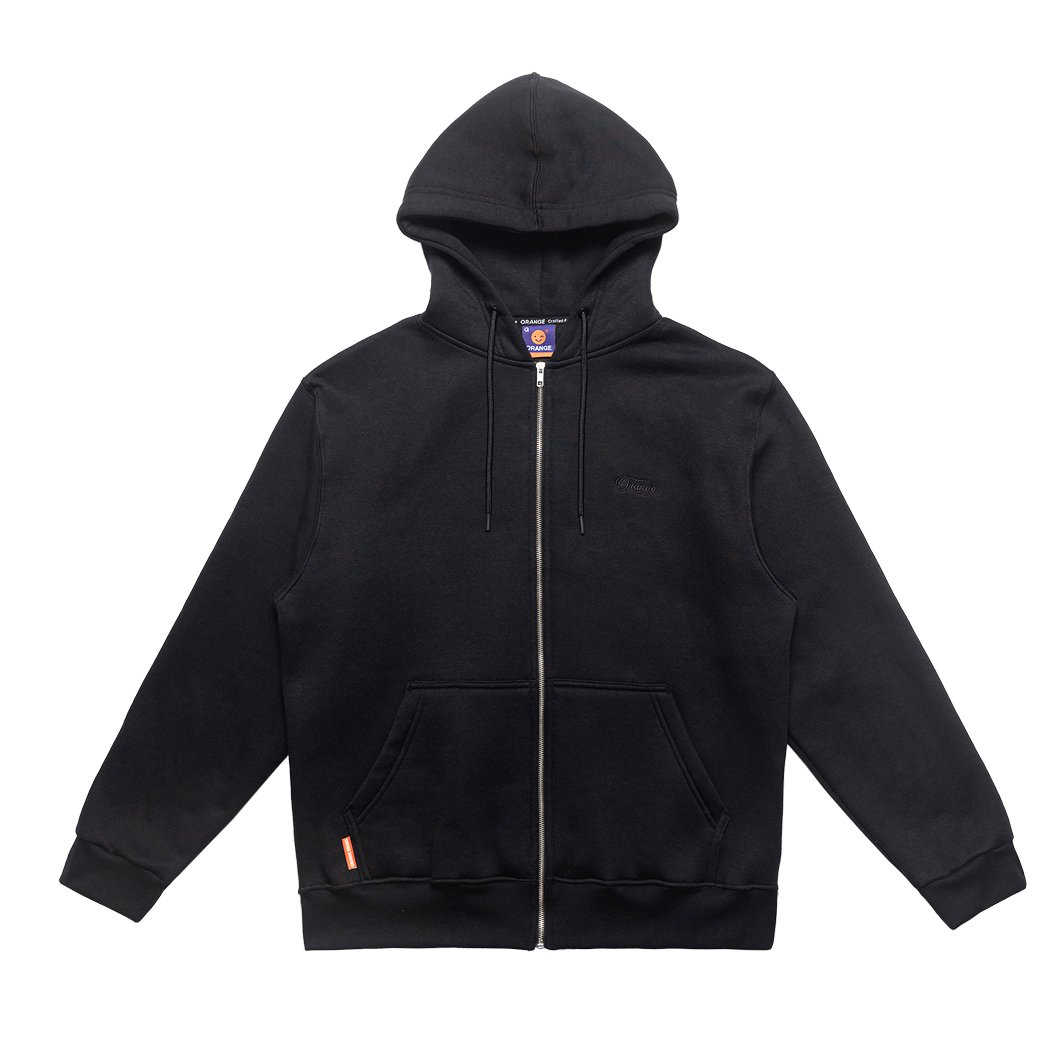 MOLETOM CANGURU ABERTO CRAFTED ORANGE EVERYDAY PRETO