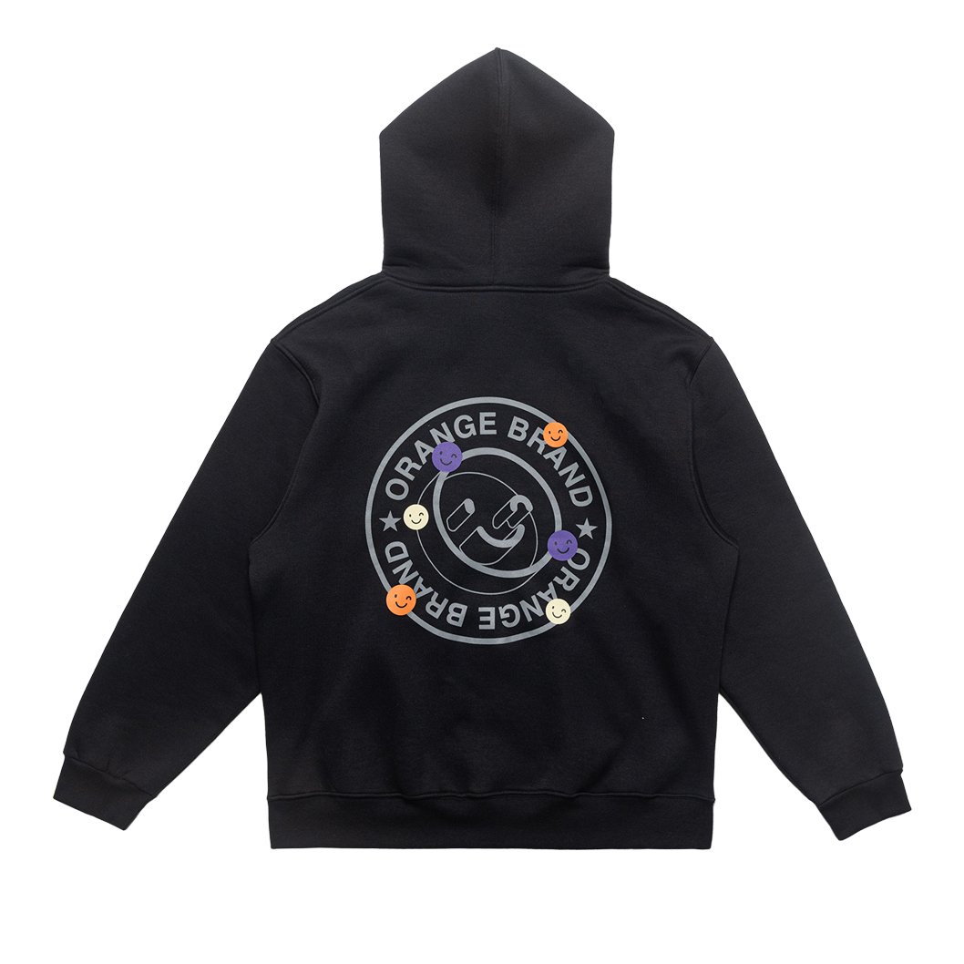 MOLETOM CANGURU ORANGE CRAFTED SMILES PRETO