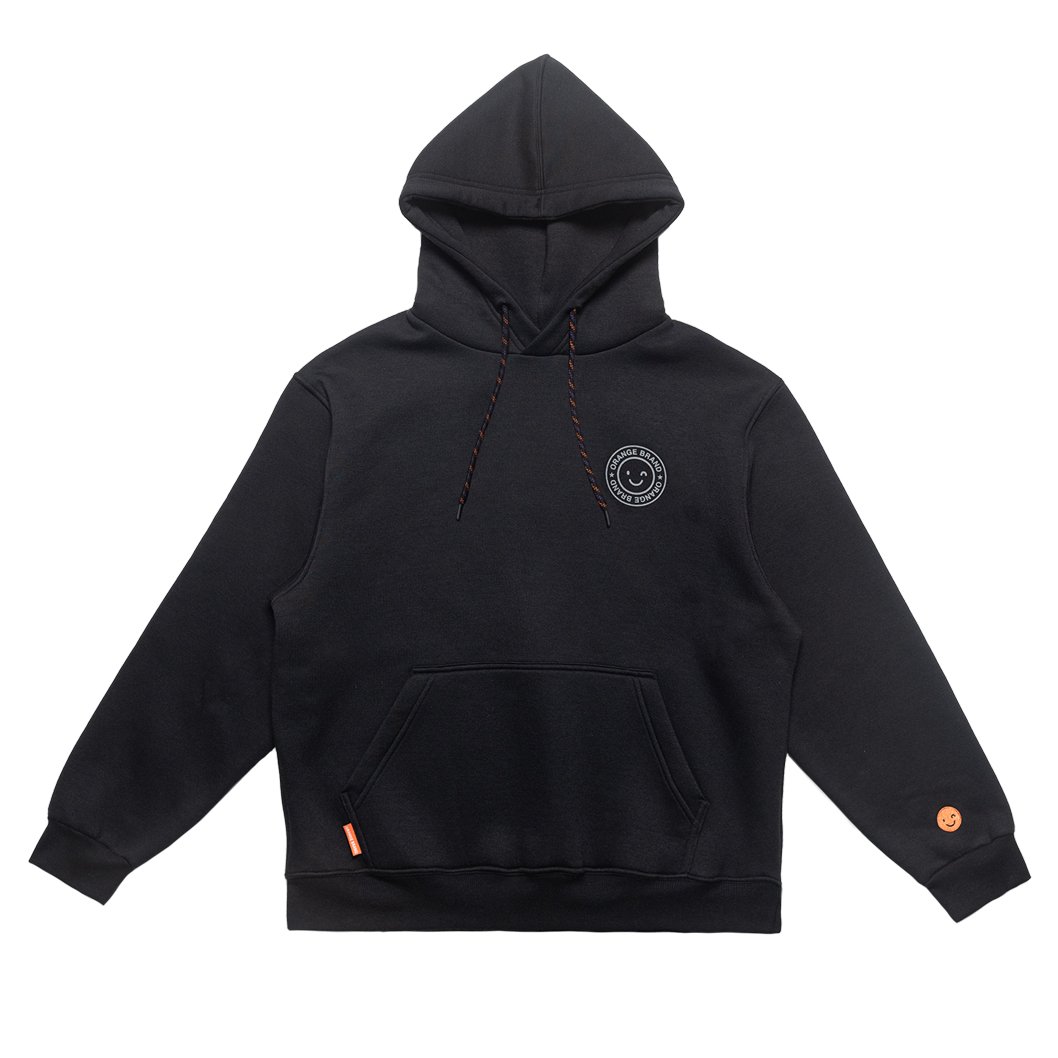 MOLETOM CANGURU ORANGE CRAFTED SMILES PRETO